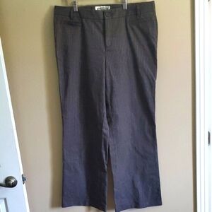 Dockers Womens Stretch Business Charcoal Pinstripe Dress Pants